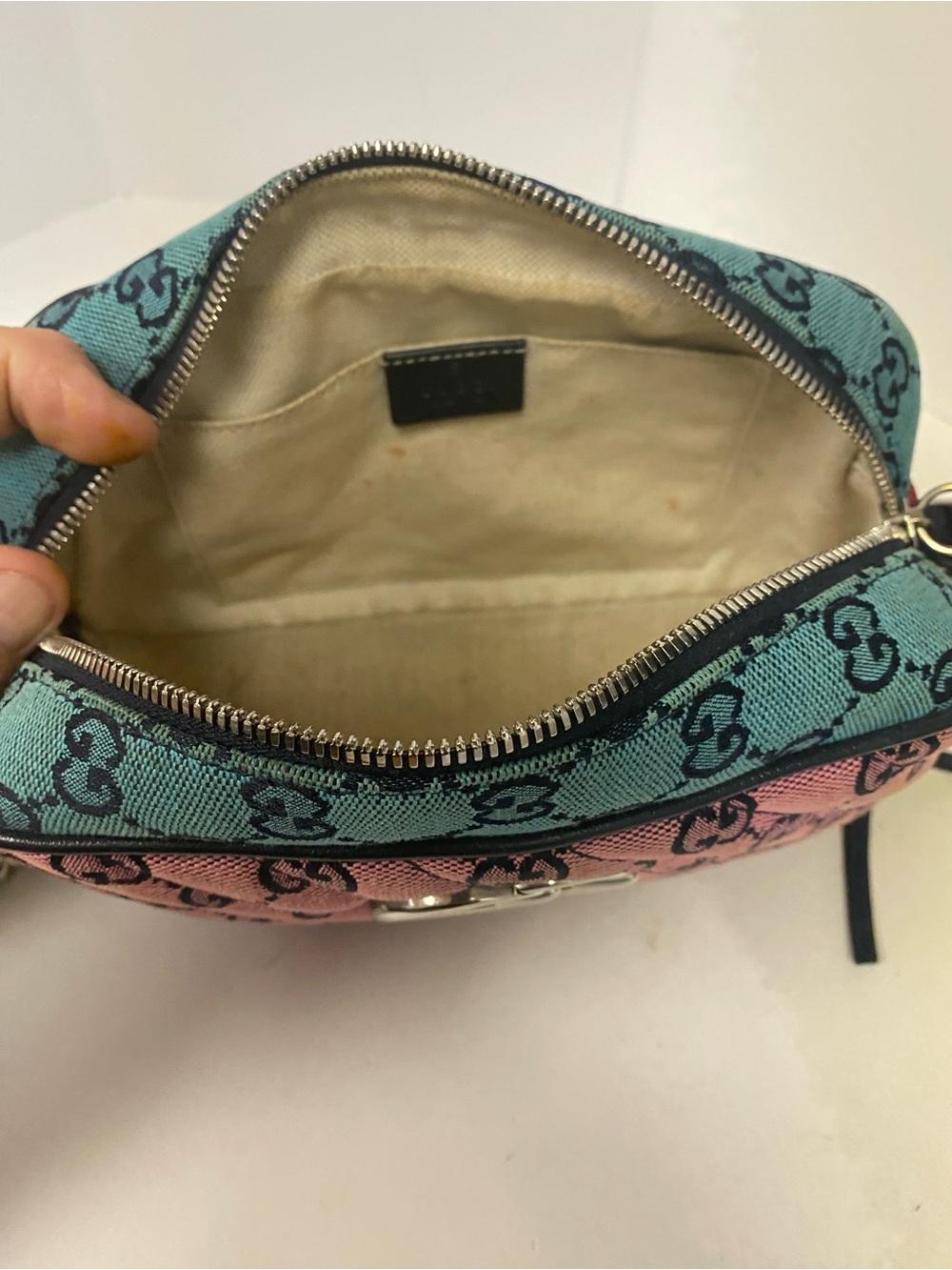 Gucci multicolor GG canvas small MORMONT chain shoulder bag - Picture 8 of 12